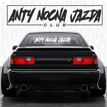 ANTY NOCNA JAZDA CLUB naklejka